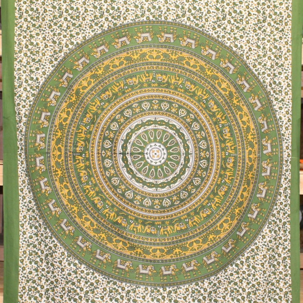 Mandala Tapestry (Green)